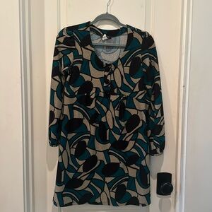 Geometric print dress